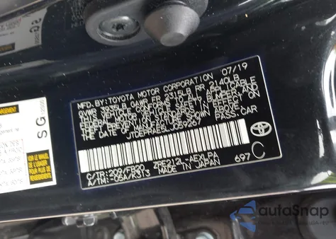 2020 Toyota Corolla Le z USA, uszkodzony, nr VIN JTDEPRAE5LJ059267